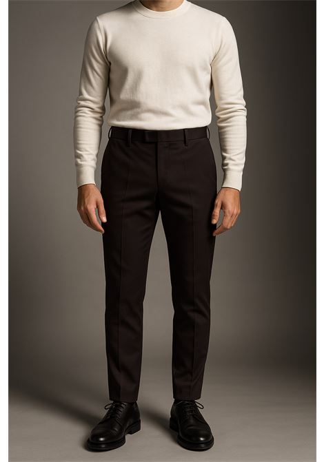 Pantaloni PT Torino Edge in Cotone  Colore Testa di Moro PT TORINO | Pantaloni | CORFZ1Z00FWD0190